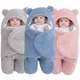 Newborn Baby Sleeping Bags Soft Baby Wrap Blankets Bedding Envelope For Newborn Thicken Fleece