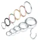 1PC Round Earrings Hoop Stainless Steel Hinged Segment Nose Ring Piercing Clicker Lip Ear Cartilage