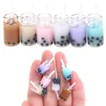 3Pcs/Lot 1:12 Doll House Miniature Tea With Milk Cups Food Drink Beverage Toy Decoration Dolls