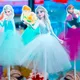1/2/5/10PCS Cake Decorations Disney Princess Frozen Snow White Sofia Girl Birthday Baby Shower