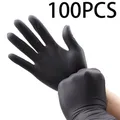 100 Pack Disposable Black Nitrile Gloves For Household Cleaning Work Safety Tools Gardening Gloves
