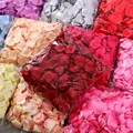 500/1000 Pieces Silk Artificial Rose Petals Artificial Flowers Fake Petal for Valentine Day Wedding