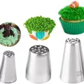 304 Stainless Steel Grass Tips Icing Piping Nozzles Fondant Cake Decorating Pastry Sets Tools #29