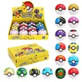 Original Real Switch 8/12PCS With Box 7CM Pet Elf Ball Pokemones Pokeballs With 2.5-3cm Figures Toys