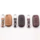 Hot sale The key packet Car-styling High Quality genuine leather car key cover 3 Buttons fold key