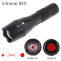 LED Tactical IR Flashlight 1000 Lumen Zoomable Focus 940nm 850nm Torch Infrared Light Hunting