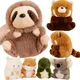 Soft Ferry Plush Baby Sloth Toy Stuffed Kawaii Roll Up Boby Red Panda Raccoon Alpaca Hamster