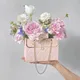 Flower Packaging Box Flower Box Rose Wrapping Paper Bag Gift Box With Handle Valentine'S Day