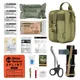 Rhino First Aid Survival Kit Tactical IFAK Pouch Supplied Camping Kit with 20 EMT Items for Military