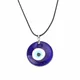 Vintage Turkish Evil Eye Pendant Choker Necklace Lucky Blue Evil Eyes Clavicle Chain Necklace Party