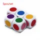 5Pcs/Lot Acrylic Kids Board Game Six Sided White Color Family Party Funny Table Dices Games