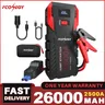 FCONEGY 2500A Car Jump Starter 26000mAh Portable Power Bank 12V Auto Emergency Car Battery Starter