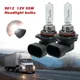 2pcs 9012 HIR2 PX22D HB4 Car HeadLight Bulb Wider Driving Vision 12V 55W Clear Halogen Headlamp