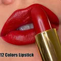 1PC Matte Nude Lipsticks 12 Colors Waterproof Long Lasting Non-stick Cup Sexy Vampire Red Black