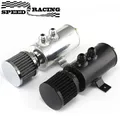 750ml Aluminum AN10 Oil Catch Can Exhaust Reservoir Tank with Breather Filter Baffled Kit Fuel Tank