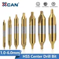 XCAN HSS Center Drill Bit 60 Degree Combined Countersinks Angle Bit 1.0 1.5 2.0 2.5 3.0 3.15 3.5 4.0