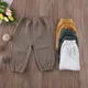 Baby Pants Toddler Girls Boys Cotton Line Loose Bloomers Drawstring Trousers Fall Spring Summer