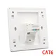 CAT6 RJ45 Network Wall Face Cover One Port Internet Panel Extruded Wire LAN Socket Faceplate In