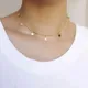 Stainless Steel Necklace for Women Gold Color 7 Star Choker Dainty Clavicle Chain Jewelry Not Faded