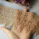 2 Yards 10 cm Lace Ribbon Trims Costume Trimmings Cream Brown Dress Applique Polyester DIY Crafts