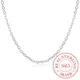 Woman's Fine Jewelry 925 Sterling Silver Flat ROLO Chain Necklace Charm 2MM Wide Silver Necklace