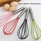 Manual Egg Beater Stainless Steel Silicone Balloon Whisk Cream Mixer Stirring Mixing Whisking