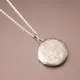 1pc Carved Designs Round Photo Frame Pendant Necklace Stainless Steel Charms Locket Necklaces Women