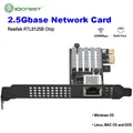 IOCREST Game PCIE Card 2500Mbps Gigabit Network Card 10/100/1000Mbps RTL8125B RJ45 Wired Computer