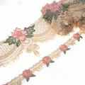 1 yard Pink Lace Fabric Ribbon DIY Lace Accessories Skirt Curtain Lace Ornament Lace Sleeve Lace