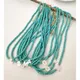 Korea Natural Shell Letter Beaded Necklace For Women Turquoise Bead Strand Name Initial Necklaces