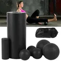 3/5pcs Yoga Massage Roller&Fitness Ball Foam Roller Set for Back Pain Self-Myofascial Treatment