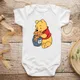 Winnie The Pooh Disney Bear Baby Bodysuit Newborn Short Sleeve Romper Toddler Boys Girls Jumpsuit