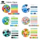 LOFCA 10pcs 14mm Mini Hexagon Silicone Beads Food Grade Teething Mini Hexagon BPA Free Silicone