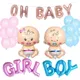 Baby Shower Boy Girl Decorations Set It's A Boy It's A Girl Baby Balloons Gender Reveal Kids