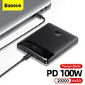 Baseus 100W Power Bank 20000mAh Type C PD Fast Charging Powerbank Portable External Battery USB