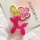 Kawaii Balloon Dog Keychain Models for Girls Sweet Ins Style Balloon Dog Phone Chain Key Buckle