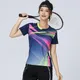 Women Badminton T-shirts Quick Dry Table Tennis Jerseys Mesh Breathable Training Sports Tees