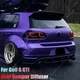 for Volkswagen VW Golf MK VI GTI 6 GTI Golf MK6 GTI Car Rear Bumper Diffuser Flag Spoiler Splitter