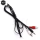 1.2M 3.5mm Jack to 2 RCA Audio Cables Stereo 3.5 mm Male to RCA Male Coaxial Aux Cable For Laptop TV