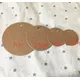 100pcs/lot Brown Kraft Paper Tags Round Luggage Note Wedding Cards Blank Craft Paper Gift Tags