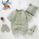 Baby Rompers Caps Clothes Sets Newborn Girl Boy Knitted Jumpsuits Outfits Autumn Winter Long Sleeve