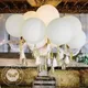 5-36inch Big Matte White Latex Balloons Macarone Color Inflatable Helium Balloon Birthday Party