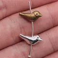 WYSIWYG 10pcs 15x6x5mm Bird Charms For Jewelry Making Beads Fits DIY Bracelets Accessories Bird