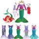 Disney Princess Little Mermaid Ariel Dresses For Baby Girls Birthday Party Carnival Kids Cosplay