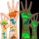 Dinosaur Decoration Temporary Tattoo Children Birthday Dino Party Sticker Favor Gift Supplies School