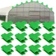 10PCS Greenhouse Film Clamps Garden Shed Row Cover Netting Tunnel Hoop Plastic Clips for Outer
