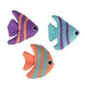 Lot de jouets TIAKI Poissons garnis de menthe à chat - lot de 3 jouets