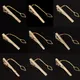 Men Metal Simple Necktie Buckle Gold Color Tie Bar Clasp Clip Clamp Pin Ties Stainless Steel For