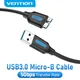 Vention Micro B Cable USB 3.0 3A to USB A Cable Data Transfer Fast Charger Cord for Hard Drive