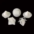 10/20/50Pcs Car Exterior Door Trim Clips Bumpstrip Rub Strip Moulding Plastic Rivets Retainers For